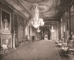 Sala tronowa, zamek Windsor, Berkshire, 1894.