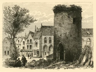 Wieża Louisa DOutremera w Laon zniszczona w 1831, 1890.