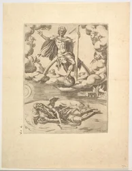 Triumf boskości lub wieczności z Triumfów Petrarki, ca. 1548-49.