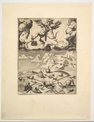 Triumf miłości z Triumfów Petrarki, ca. 1548-49.