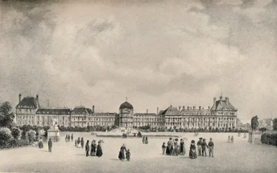 Pałac Tuileries z ogrodów, 1915