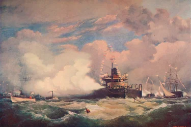 Zniszczenie opancerzonego statku z wieżą w Spithead, 1873 1906