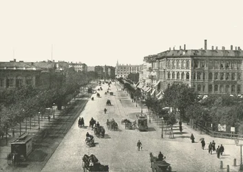 Vesterbrogade, Kopenhaga, Dania, 1895.