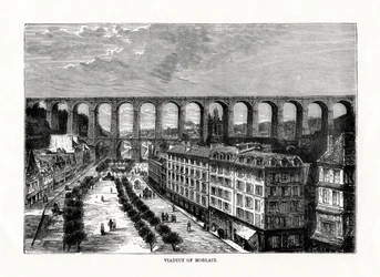Wiadukt w Morlaix, Francja, 1879