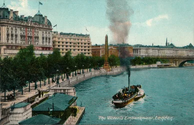Victoria Embankment, Londyn, 1907, c1900-1930