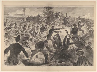 Wojna o Unię, 1862 - Szarża na bagnet Harpers Weekly, tom. VII, 12 lipca 1862 r.