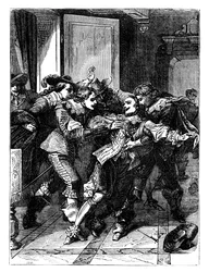 Zabójstwo księcia Buckingham, około 1902