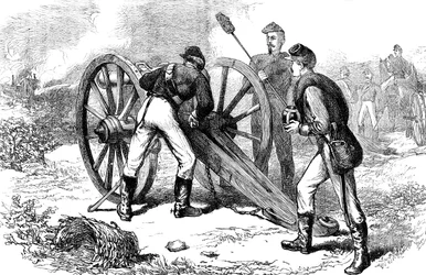 Bitwa pod Chancellorsville w Wirginii, wojna secesyjna, 1863 c1880