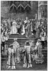 Koronacja cesarza Aleksandra III i cesarzowej Marii Fiodorowny, 1883, koniec XIX wieku