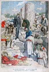 Wykopaliska w Antinopolis, Egipt, Albert Gayet, 1904