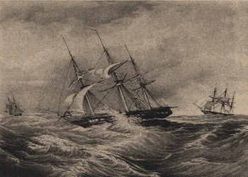 Fregata Kreiser i slup Ładoga u wybrzeży Ameryki 1823, 1900-1910
