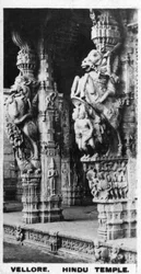 Frontowy hol świątyni hinduskiej, Vellore, Indie, ok. 1925 r.