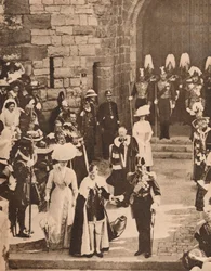 Inwestytura księcia Walii w zamku Caernarvon, 13 lipca 1911 1935