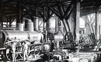 Hala produkcyjna Societe Alsacienne de Constructions Mecaniques.