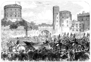 Ślub księżniczki Heleny, zamek Windsor, 1866 r.