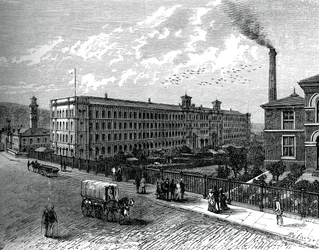 Młyn w Saltaire, ok. 1880