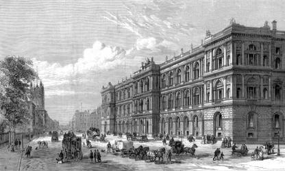 Nowe biura domowe i kolonialne, Parliament Street, Westminster, Londyn, 1875 r
