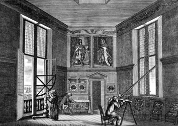 Stara sala obserwacyjna, Greenwich, koniec XVII wieku 1893