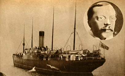 Statek Montrose - telegrafia bezprzewodowa użyta do schwytania mordercy, 1910, 1933.