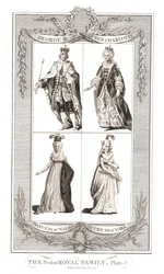 Obecna rodzina królewska, wydana 9 maja 1795 przez Aleksandra Hogg