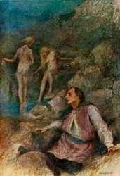 „Wilka przybyła do źródła, aby się wykąpać”, 1917.