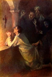 „Młody człowiek usilnie walczył w modlitwie”, 1917.