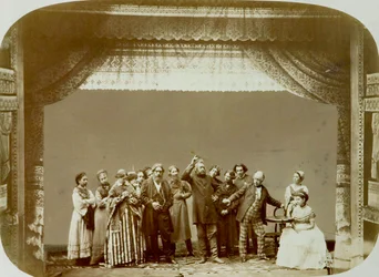 Grupa teatralna Teatru Ludowego, Rosja, 1892