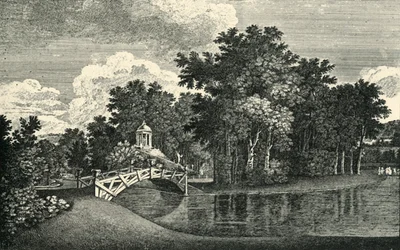 Ogrody w West Wycombe Park, Buckinghamshire, połowa XVIII wieku, 1903.