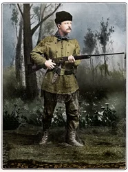 Theodore Roosevelt, amerykański żołnierz i polityk, c1898
