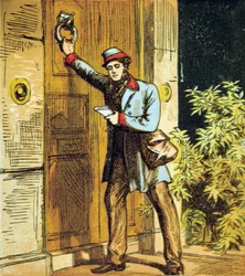 Jest pukanie listonoszy!, 1867.