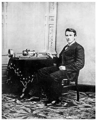 Thomas Edison, amerykański wynalazca, ok. 1878 1956 r