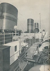 Trzy lejki monarchy Bermudów, luksusowy liniowiec Furness Withy, 1937