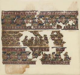 Tiraz z taśmami giloszowymi, 1075-1125.