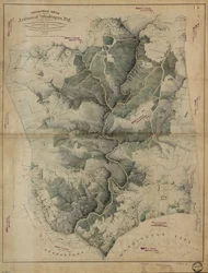 Szkic topograficzny okolic Waszyngtonu