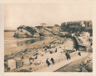 Plaża Towan - Newquay, 1927