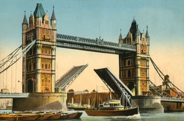 Tower Bridge, Londyn, ok. 1910.