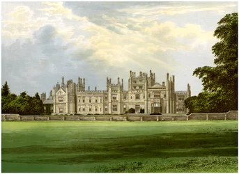 Tregothnan, Kornwalia, dom wicehrabiego Falmoutha, ok. 1880 r.
