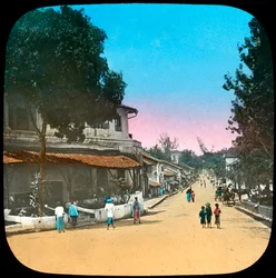 Trincomalee Street, Kandy, Cejlon, koniec XIX lub początek XX wieku