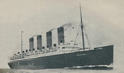 Triumfująca przez dwadzieścia lat. Mauretania, zbudowana w 1907 roku, około 1927, 1936