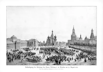 Car Rosji Mikołaj I w Moskwie, 19 sierpnia 1826 1900