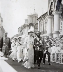Carska rodzina na obchodach 300-lecia Romanowów, Rosja, 1913