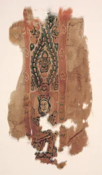 Ozdoba tuniki z częścią świętego, ok. 1900 r. 600s - 700s.
