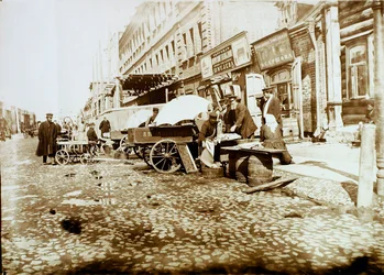 Ulica Tverskaya-Yamskaya, Moskwa, Rosja, 1911
