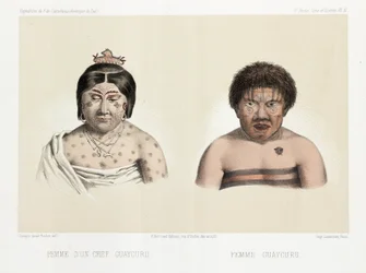 Dwie kobiety Guaycuru, Ameryka Południowa, ok. 1843-1847