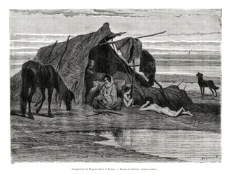 Obóz Tziganes w Puszcie, 1886 r.