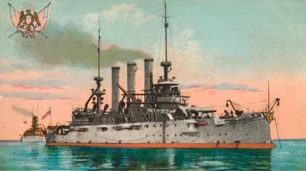 Amerykański pancernik Missouri, ok. 1908 r.