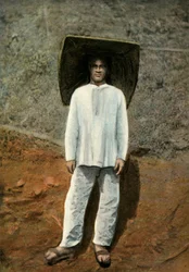 Drobny. Kostium Roboczy, Górnik w Ubraniach Roboczych, 1900.