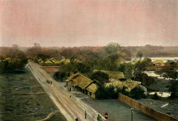 Un Village Tonkinois, wieś w Tonkin, 1900.