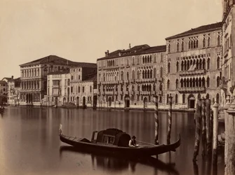 Gondola wenecka bez tytułu, koniec XIX wieku.