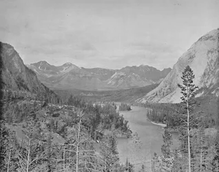 Dolina rzeki Bow, Alberta, Kanada, c1897.